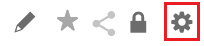Garmin Export GPX, top right corner gear icon