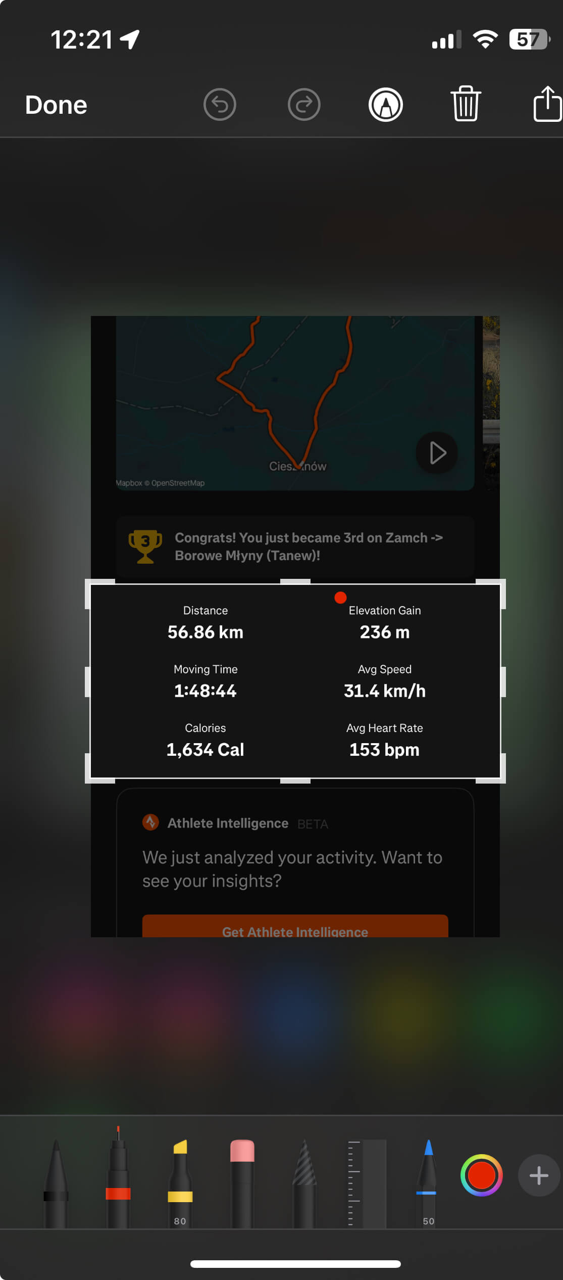 better strava instagram story 2 step